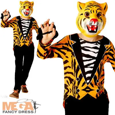 Mr Tiger Kids Fancy Dress Zoo Animal Boys Girls World Book Day Costume Outfit  • £3.99