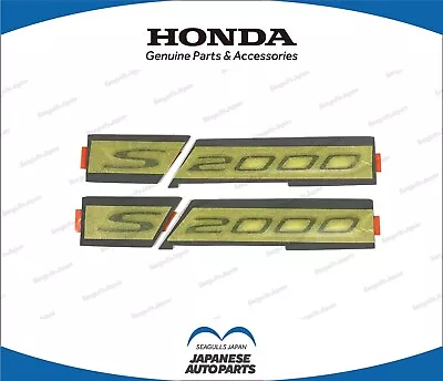 Honda Genuine S2000 2000 - 2009 CR Black Emblems Emblem S+2000 LH RH X2 • $75.60