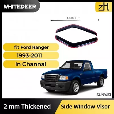 Fits For  93-11 Ford Ranger 94-10 Mazda B2300/B4000 Window Visor Sun Rain  • $29.99