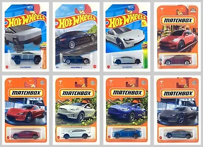 Tesla Roadster Cybertruck Model X Y 3 Hot Wheels Matchbox Elon You Pick & Save • $1.99