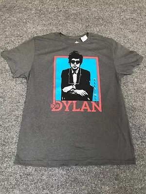 Bob Dylan Authentic Brand Mens Tee Shirt Distressed Vintage Style Tee Shirt L Lg • $12.99