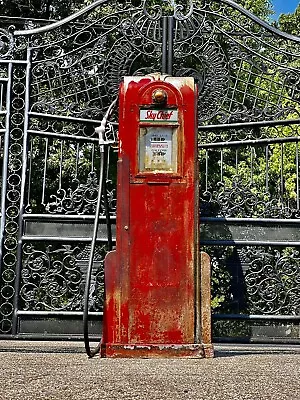 Original Antique Wayne 60 Gas Pump Sky Chief   • $9850