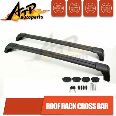 2x Black Aerodynamic Roof Rack Cross Bar  For Ford Territory 2003 -2016 Crossbar • $150.10