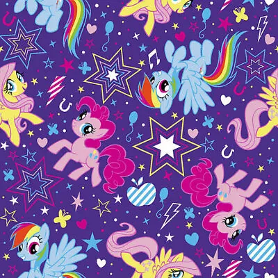 My Little Pony Power Toss Stars 100% Cotton Sewing Fabric Material BTHY Hasbro • $5.99