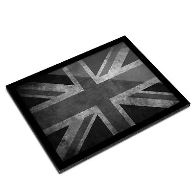 A3 Glass Frame BW - Vintage Union Jack Flag Distressed  #41563 • £39.99