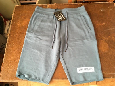 £17 • Buy Mens True Religion Shorts  Size M Medium BNWT Blue Stone Colour