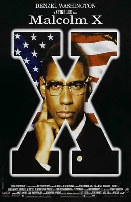 MALCOLM X Movie POSTER 11 X 17 Denzel Washington Angela Bassett E • $11.95