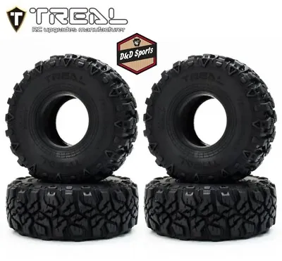 TREAL X003V596Q1 - 1.0 Tires Soft Sticky RC Crawler Tires TrailBurner 62mm (4P) • $18.98