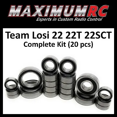 $16.95 • Buy Team Losi TLR 22 22T 22SCT Complete Bearings Kit Premium Upgrade Parts (20 Pcs)