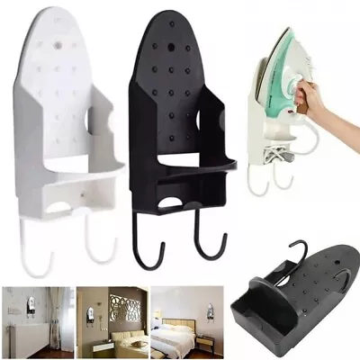 Wall Mount Iron Board Hook Holder Storage Organizer Rack Ironing Board Hanging • £8.99