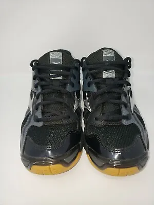 Mizuno Wave Bolt 4 VS-1 Womens Size 10 W Volleyball Shoes Black Silver Gray • $22.50