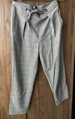 Topshop Checkered Trousers Size 8 • £10