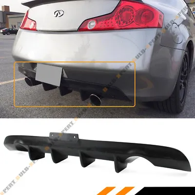 Fits 2003-2007 Infiniti G35 2dr Coupe Black Shark Fin Rear Lower Bumper Diffuser • $79.99