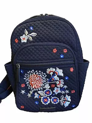 Vera Bradley Small Backpack In Classic Navy (Red White Blue). NWOT • $28