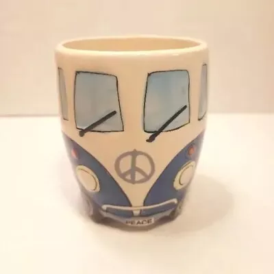 Landmark Concepts Ceramic Blue Kombi Van Mug Coffee Cup Some Crazing See Photos • $15