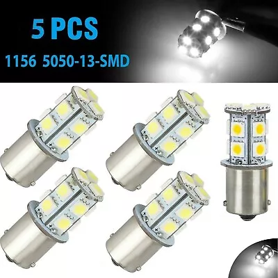 5PCS White 1156 BA15S LED RV Camper Trailer 1141 Interior Light Bulb 13SMD 6000K • $6.99