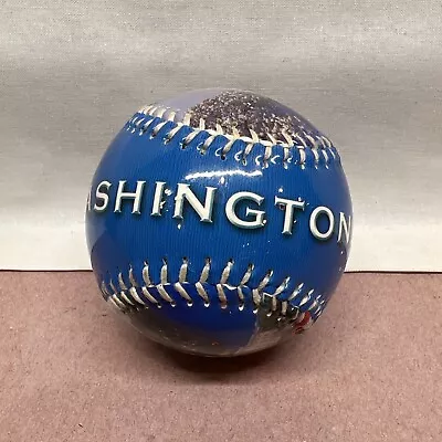 USA Souvenir Baseball Washington DC Monuments With Cherry Blossoms Blue Ball • $6