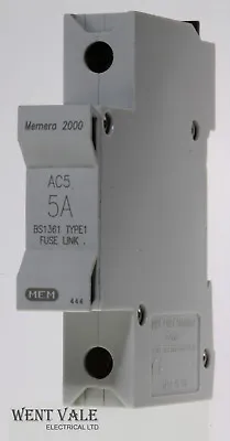 MEM Memera 2000 - AC5 - 5a BS1361 Cartridge Fuse Holder Unused • £12.30