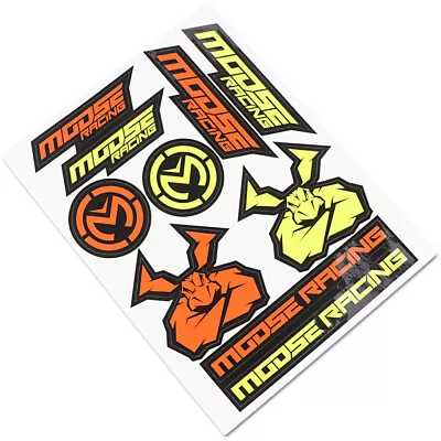Moose Racing MX Off-Road Agroid Decal/Sticker Sheet (Yellow/Orange) • $10.55