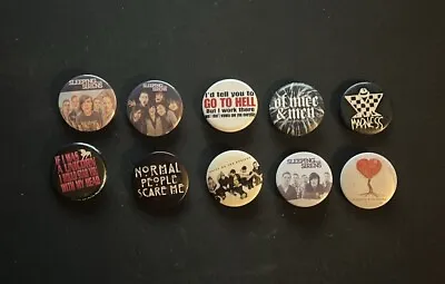 Assorted Pinback Buttons Musical Lot Of 10 • $3