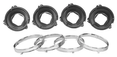 1964-70 Chevy Chevrolet Chevelle El Camino 66 GTO Headlight Mount Buck Ring Set • $227.28