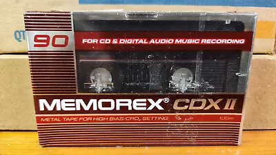 Memorex CDX II 90 Type II Blank Audio Cassette Tape - Made In USA - Rare • $29.99