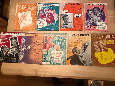 HUGE LOT Vintage Classic Oldies Sheet Music For Trumpet Sax Piano • $39.99