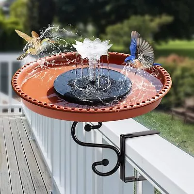 Deck Mounted Bird BathSolar Bird Bath Fountains For HummingbirdsAdjustable • $45.10