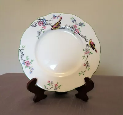 Rare Antique Minton England Bone China Dessert Plate With Bird Perching Pattern • $20.39