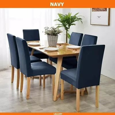 $35.99 • Buy Chairs Cover 4/6/8 Pack Thick Velvet Dining Chair Covers Slip Covers Dining Room