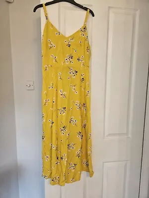 Gap Yellow Dress Flower Pattern Size Xs • £1.99