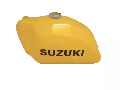 Suzuki PE 250 1977 Yellow Painted Steel Petrol Fuel Gas Tank |Fit For • $328.50