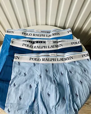 POLO RALPH LAUREN Logo Mens Underwear Trunks Boxers Stretch Cotton Classic Fit • £22.99