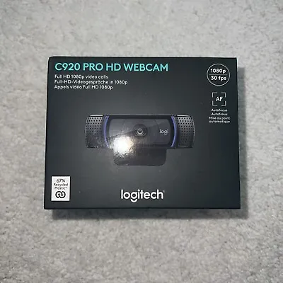 New Logitech C920 Pro Hd Webcam 1080p Full Hd Stereo Usb Streaming Webcam • £49.99