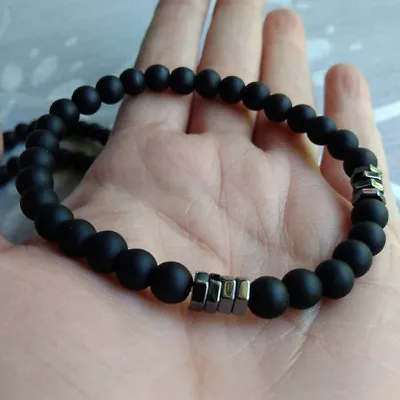 $3.23 • Buy Mens Prayer Beads Lava Rock Stone Beaded Yoga Diffuser Bracelet Jewelry Gift CS