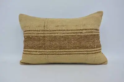 Kilim Pillow Cover 16 X24  Brown Pillow Kilim Pillow Vintage Kilim Pillow • $8.16