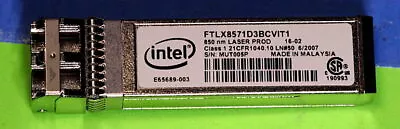 INTEL E65689-001 AFBR-703SDZ-IN2 FTLX8571D3BCV-IT 10GBase SFP+ X520 • $9.85