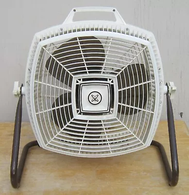 Vintage SEARS Tri-Speed CRADLE FLOOR FAN Model 758.805801 MCM Works Great! • $135