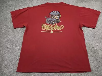 Vintage Mossimo T Shirt Mens Large Red Limited Edition Graphic Double Sided • $54.95