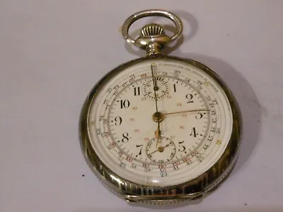 Antique French Pocket Watch In Niello Decorated Case. • £140