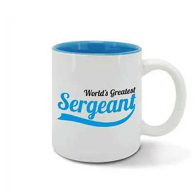 £12.95 • Buy World's Greatest SERGEANT, Best Ever, Number One Army Sergeant, Mug, Cup Police 