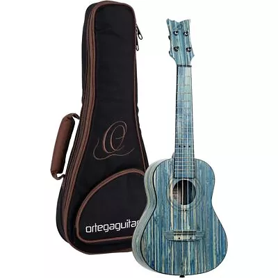 Ortega Guitars 4-String Bamboo Series All Solid Concert Ukulele W/Bag Right-ha • $179.99