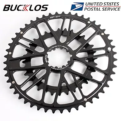 9-11 Speed Double Chainring Road Bike GXP Crankset  Gravel Bicycle 48-32T Black • $41.98