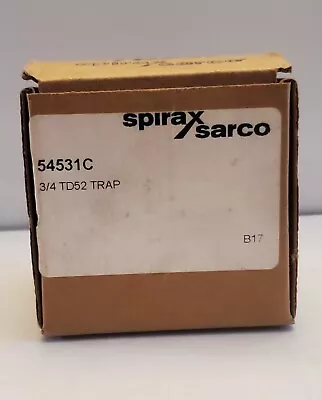 New In The Box Cool Blue Spirax Sarco Td52 3/4  Steam Trap 54531c • $195