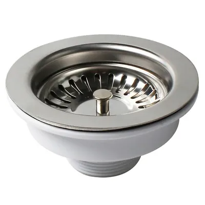 Durable Stainless Steel Flange For Sink Basket Strainer Waste Kit Easy To Use • £14.42