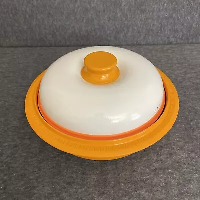 Range Mate Round Microwave Grill Pan With Steamer & Muffin Inserts -Orange • $23.99