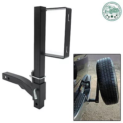 For ATV UTV 24  High Trailer Hitch Spare Tire Mount Fits All 2  Receiver Hitch • $60.30