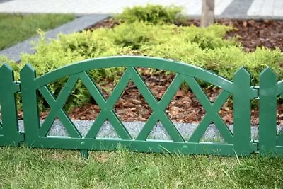 Plastic Garden Fence Picket Edging Border Liner Wall Path Lawn Grass 23m • £11.99