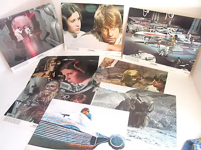 Original Motion Picture Press Kit Litho Star Wars A New Hope 8 Set Photo Vtg Q5 • $285