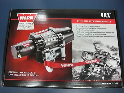 Warn 101045 VRX 45 ATV UTV Quad Winch 4500 Lb 50' 1/4 Cable Roller Fairlead • $439.99